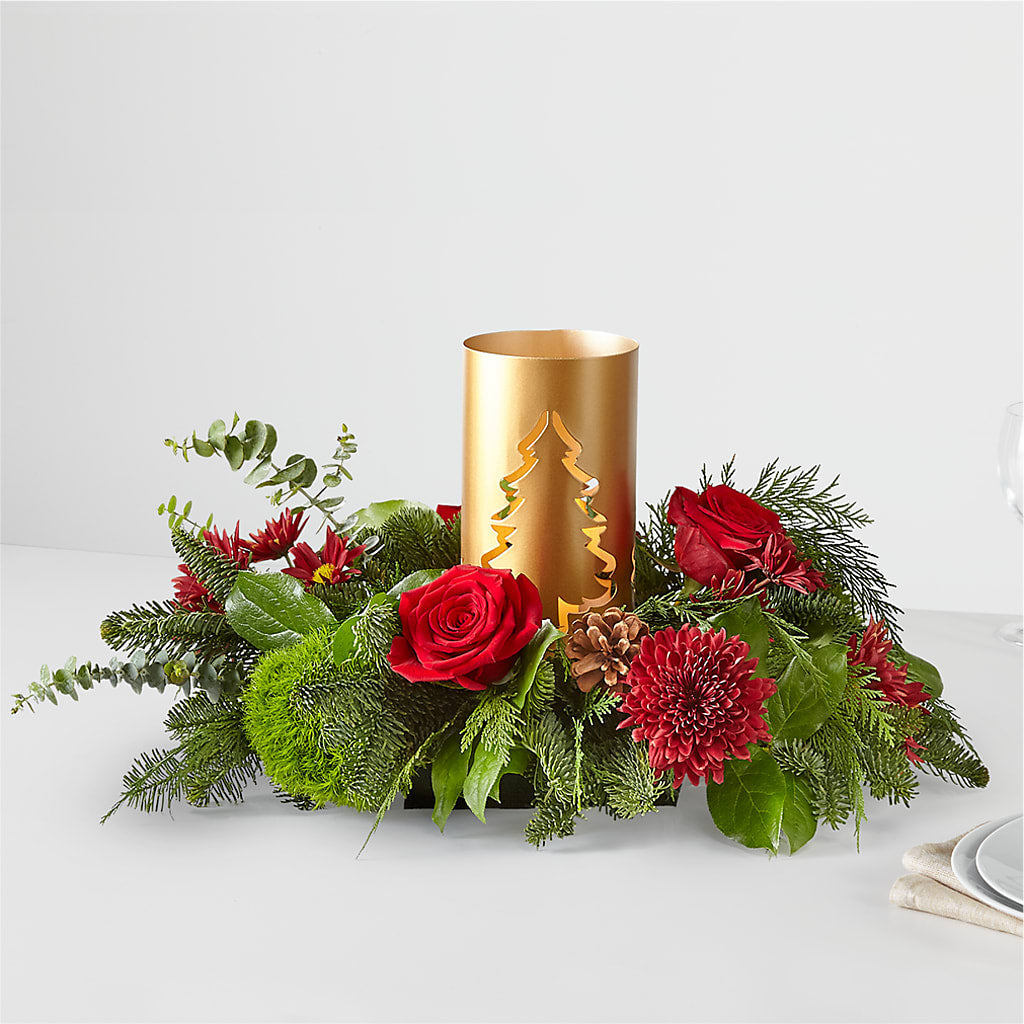 Toast the Season Centerpiece – Mattoon Flower Shop Inc, Mattoon IL