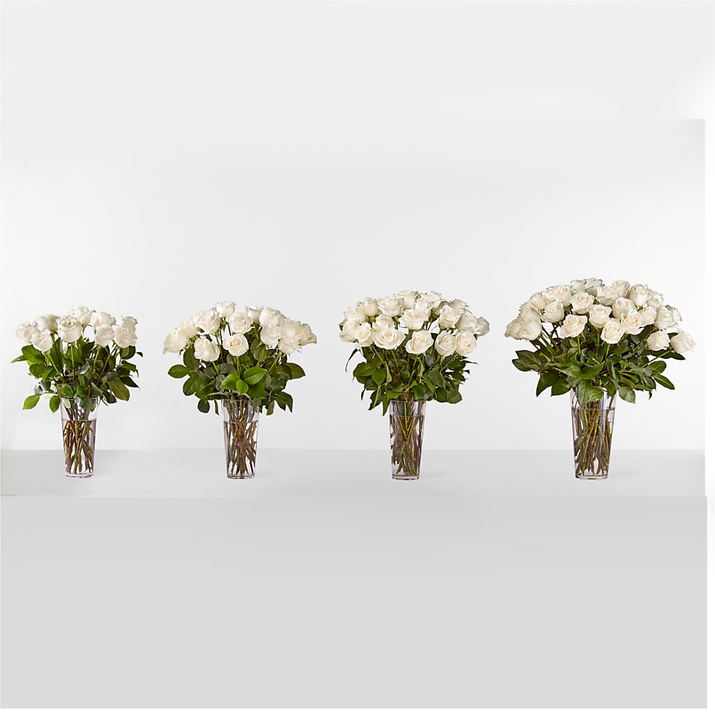 Long Stem White Rose Bouquet – Mattoon Flower Shop Inc, Mattoon IL