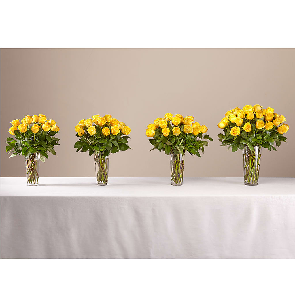 Long Stem Yellow Rose Bouquet – Mattoon Flower Shop Inc, Mattoon IL
