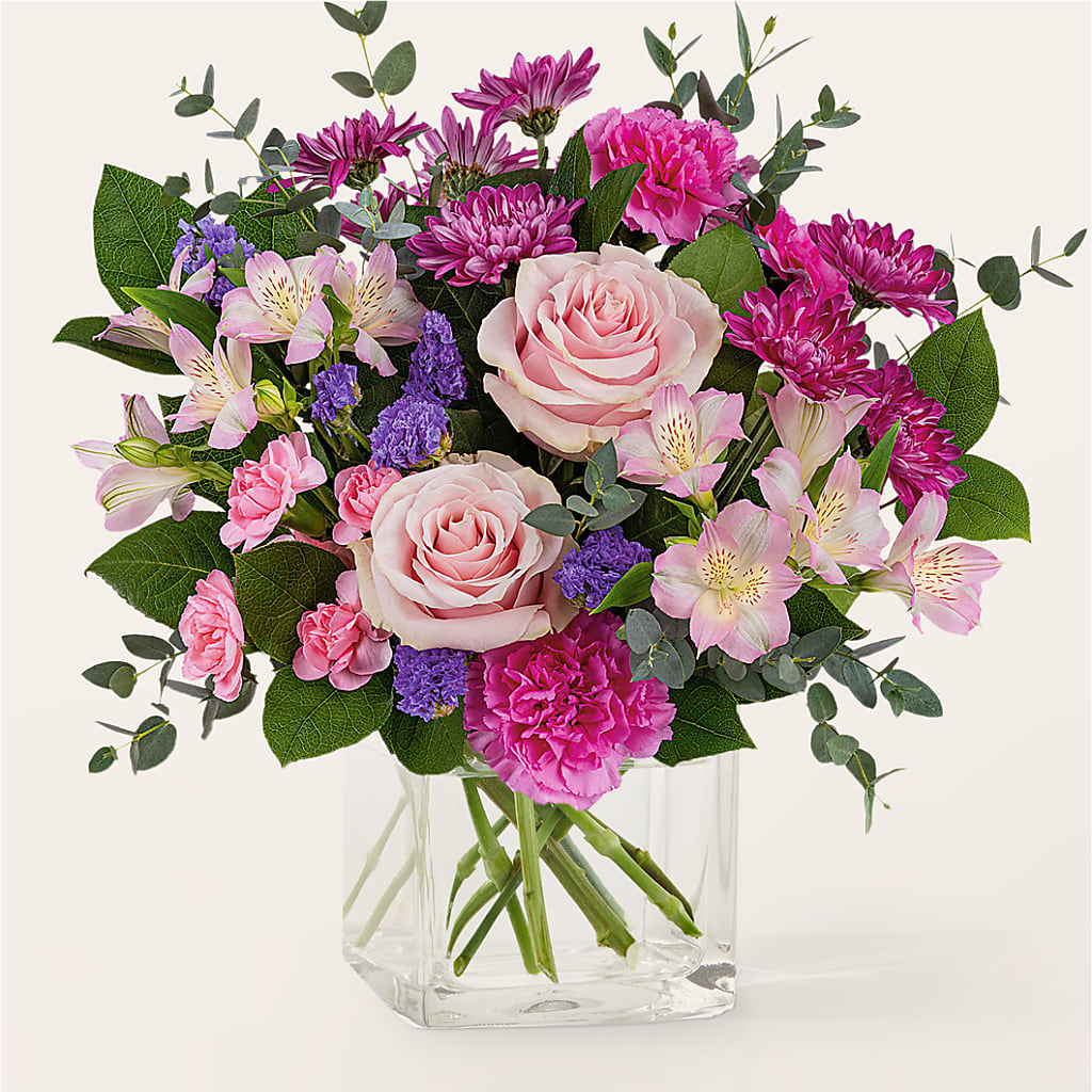 Rosy Radiance Bouquet – Mattoon Flower Shop Inc, Mattoon IL