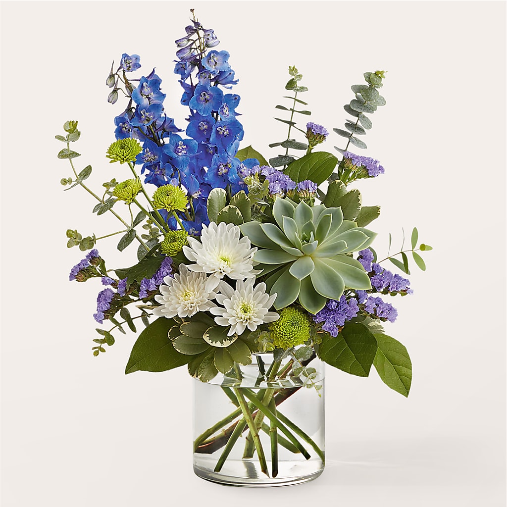 Cerulean Waves Bouquet – Mattoon Flower Shop Inc, Mattoon IL