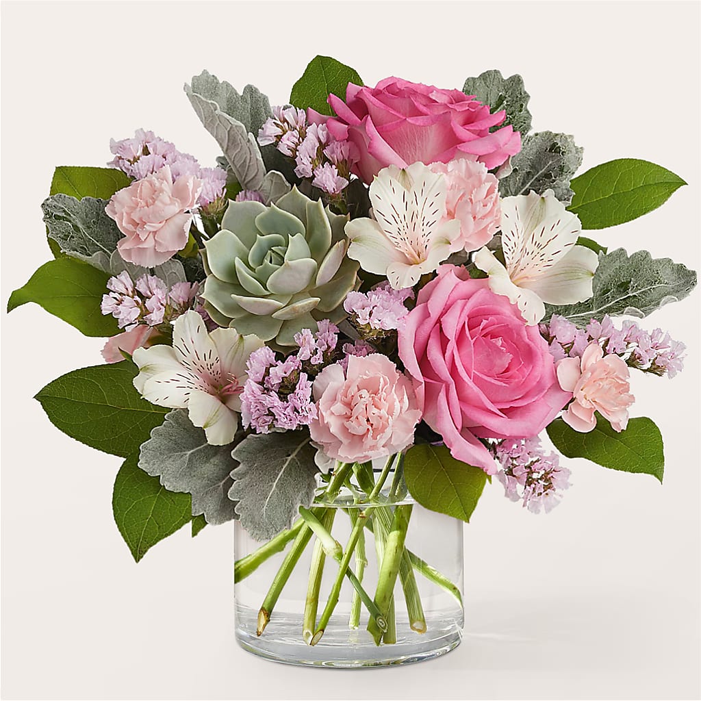 Dusty Rose Bouquet – Mattoon Flower Shop Inc, Mattoon IL