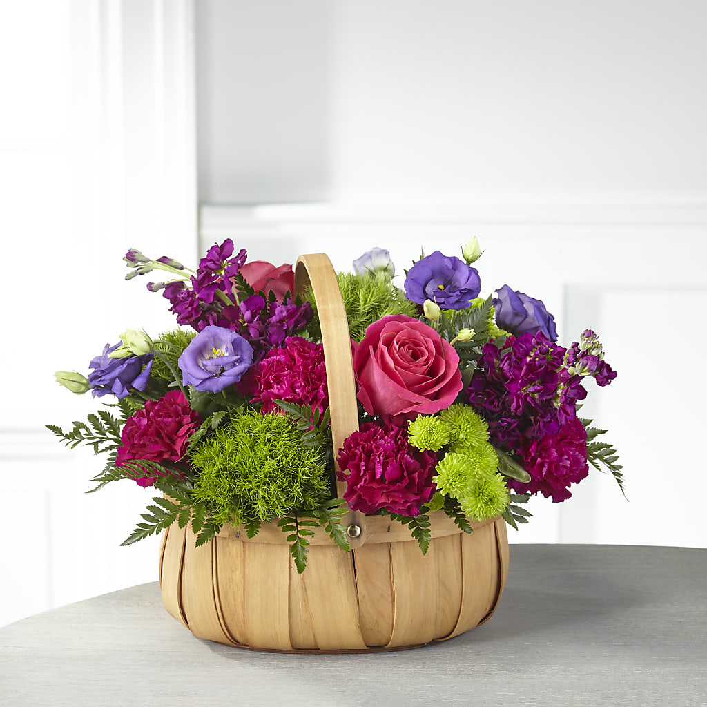 Serene Sanctuary Basket – Mattoon Flower Shop Inc, Mattoon IL