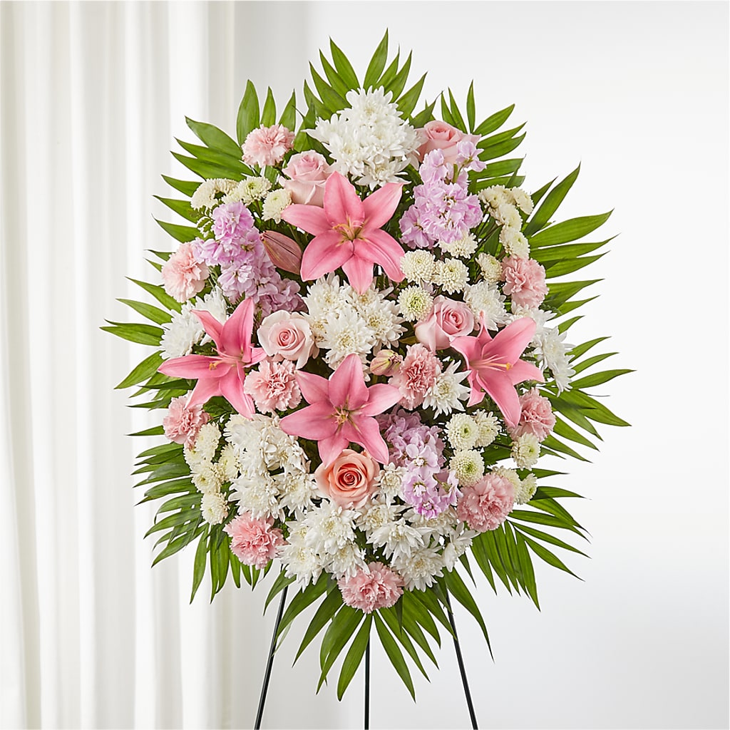 Offering Solace Standing Spray – Mattoon Flower Shop Inc, Mattoon IL