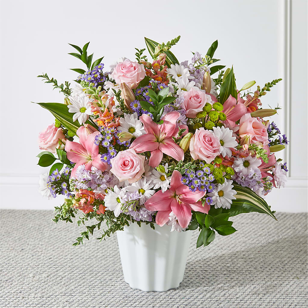 Abundant Compassion Floor Basket – Mattoon Flower Shop Inc, Mattoon IL
