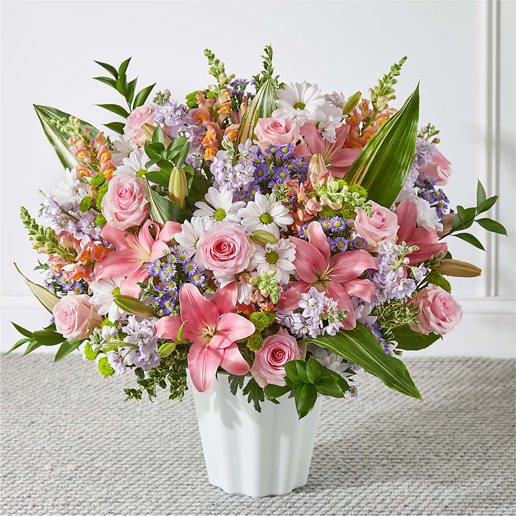 Abundant Compassion Floor Basket – Mattoon Flower Shop Inc, Mattoon IL