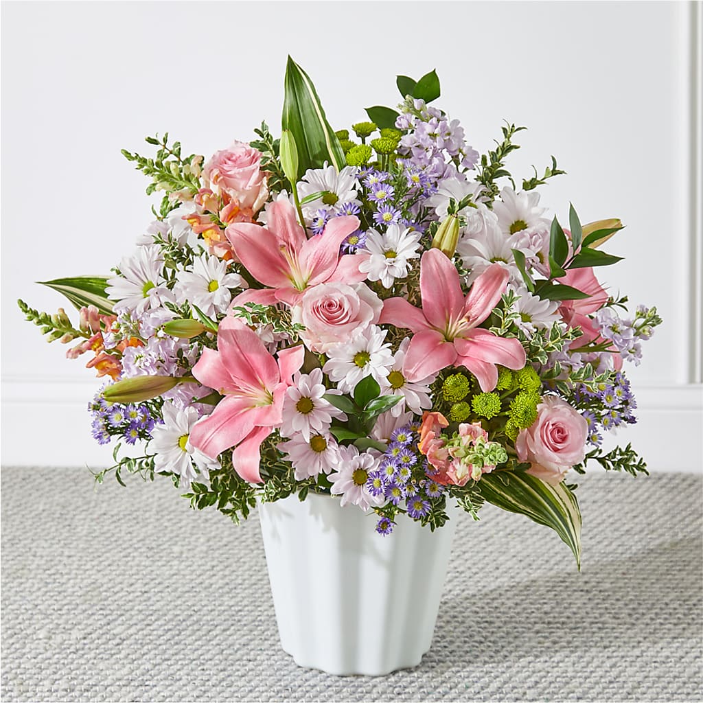 Abundant Compassion Floor Basket – Mattoon Flower Shop Inc, Mattoon IL