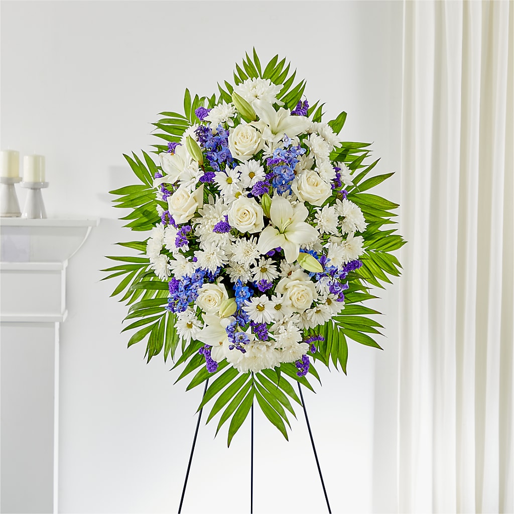 At Rest Standing Spray – Mattoon Flower Shop Inc, Mattoon IL