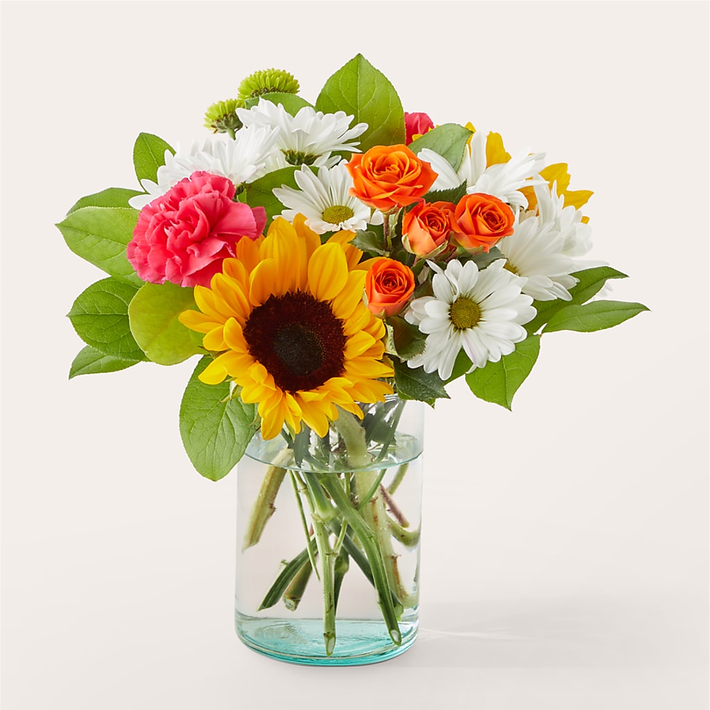 Sun-drenched Blooms Bouquet – Mattoon Flower Shop Inc, Mattoon IL