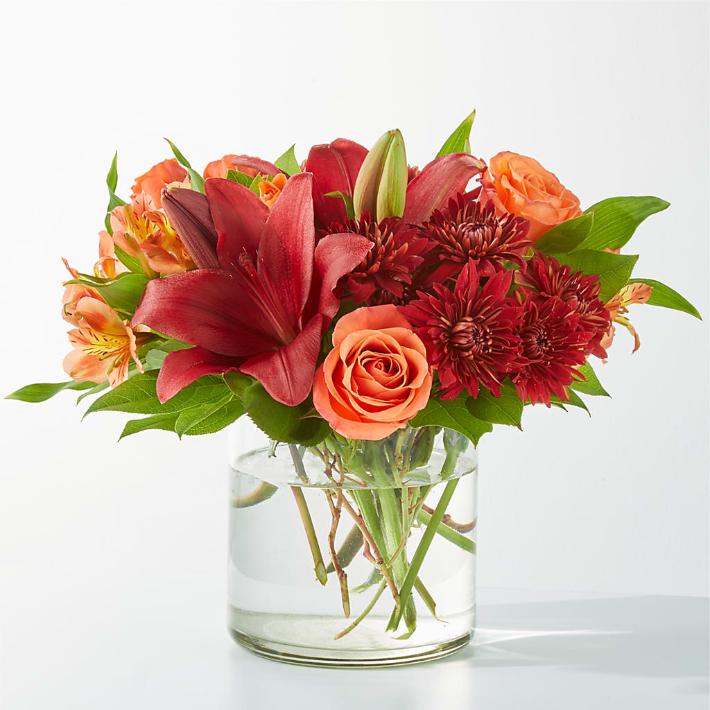 Crimson Leaves Bouquet – Mattoon Flower Shop Inc, Mattoon IL
