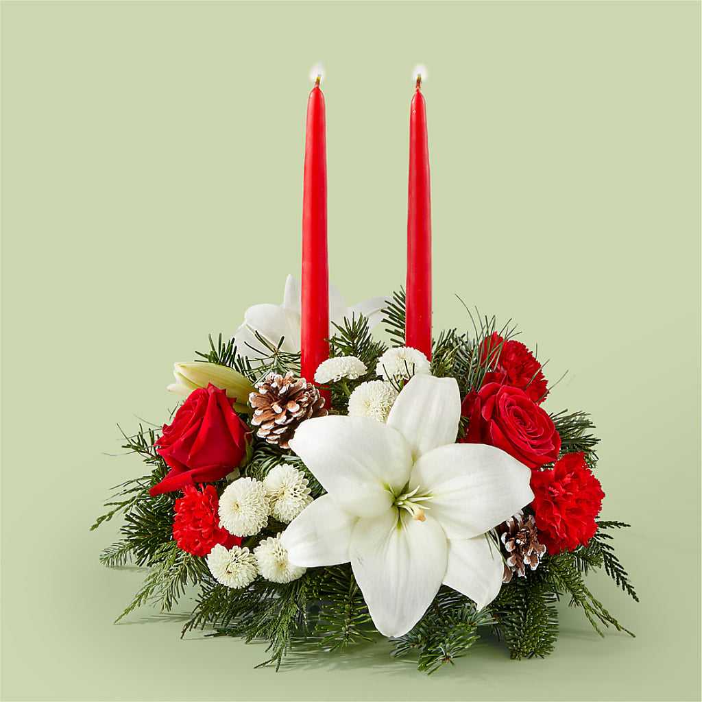 Seasonal Festivities Centerpiece – Mattoon Flower Shop Inc, Mattoon IL