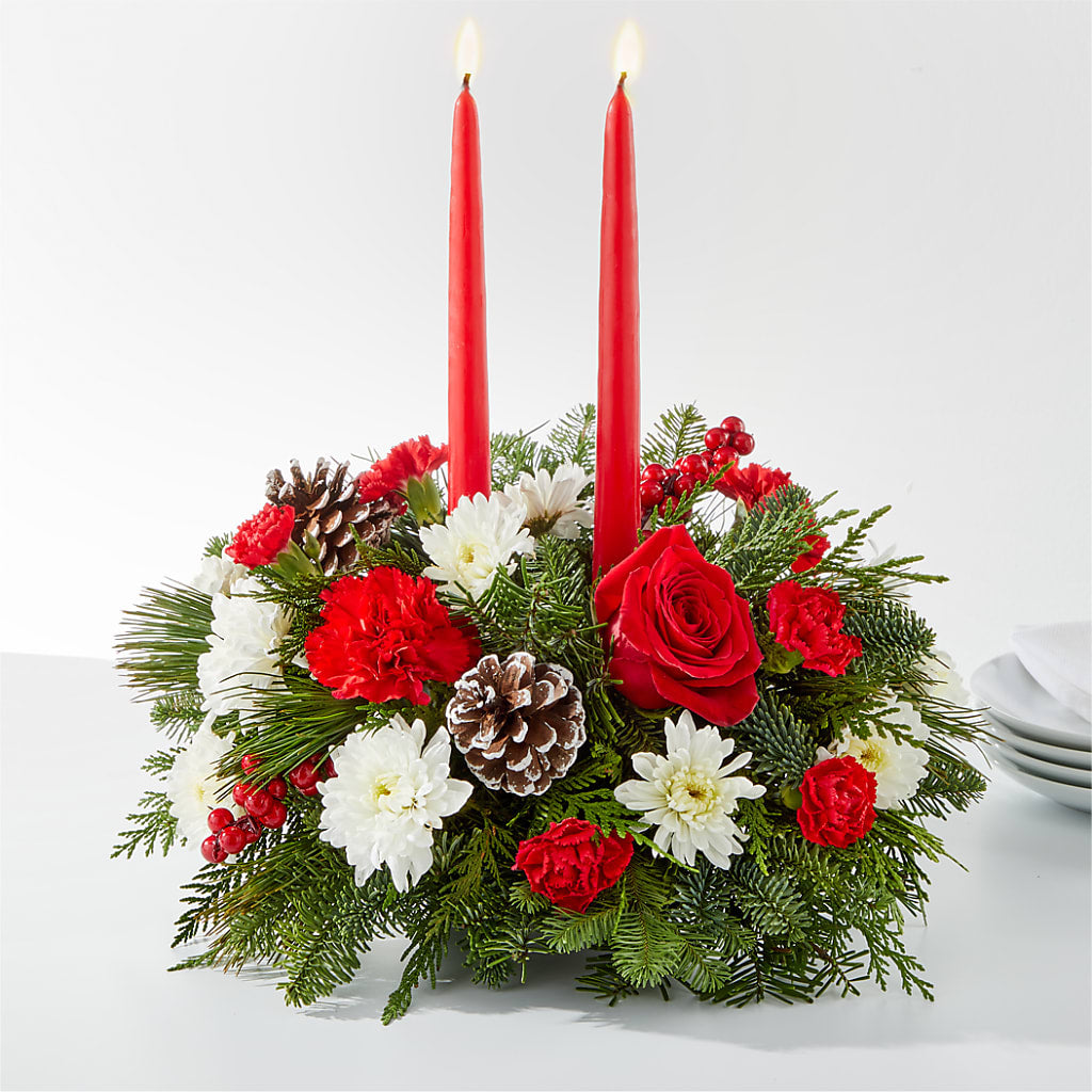 Holiday Soiree Centerpiece – Mattoon Flower Shop Inc, Mattoon IL