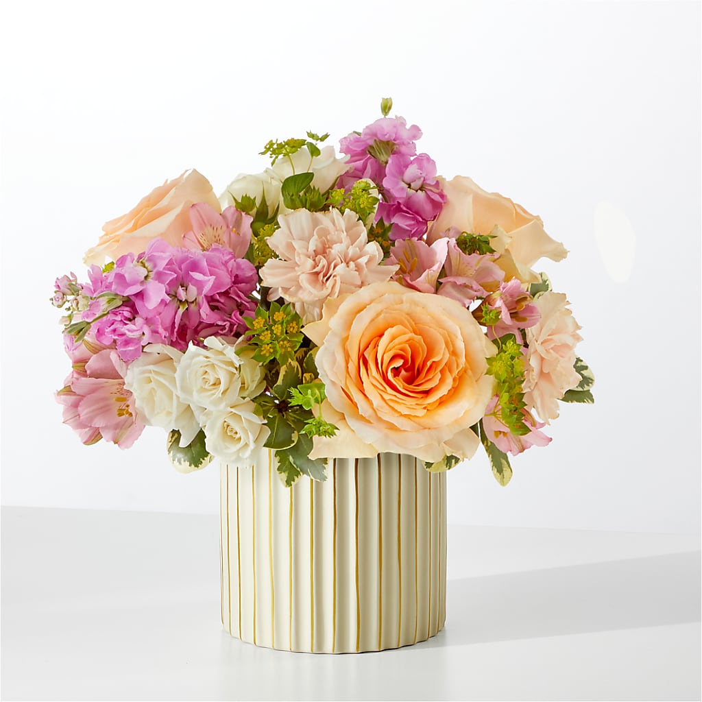 Paradise Bouquet with Ivory Vase – Mattoon Flower Shop Inc, Mattoon IL