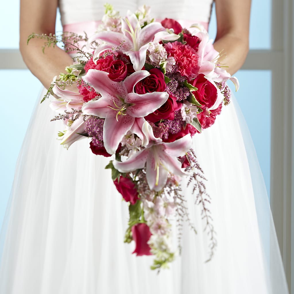 Lily & Rose Bouquet – Mattoon Flower Shop Inc, Mattoon IL