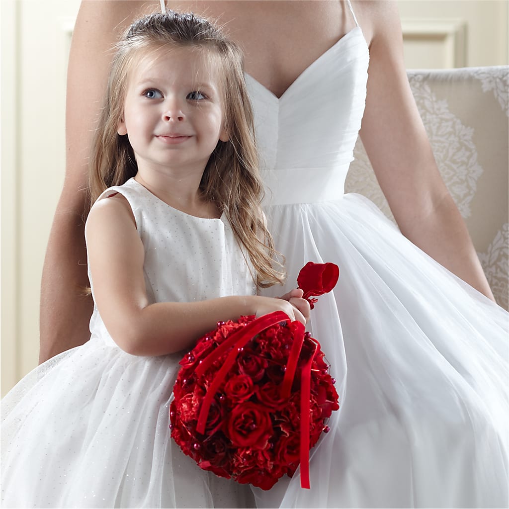 Pure at Heart Flower Girl Arrangement – Mattoon Flower Shop Inc, Mattoon IL