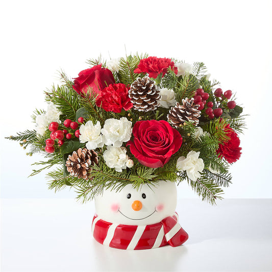 Jolly Snowman Bouquet –  Mattoon Flower Shop Inc, Mattoon IL