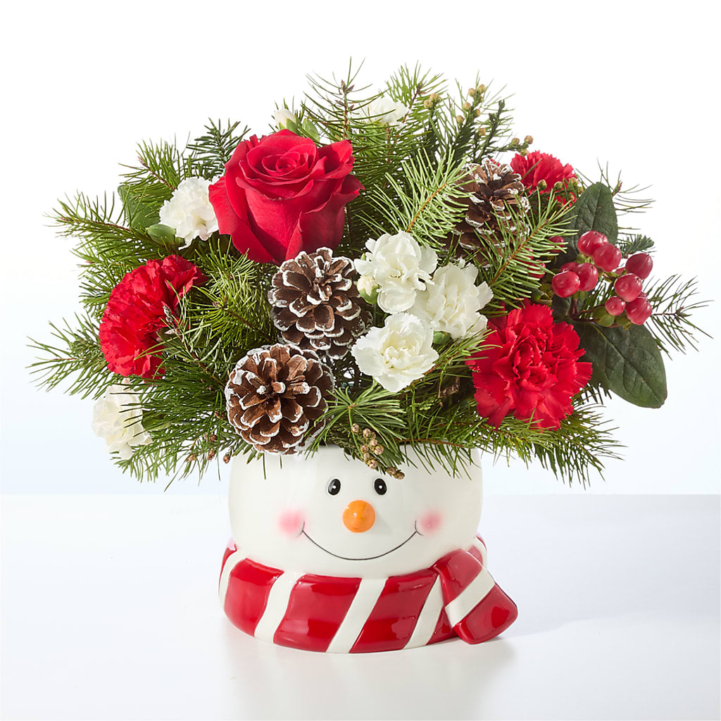 Jolly Snowman Bouquet –  Mattoon Flower Shop Inc, Mattoon IL