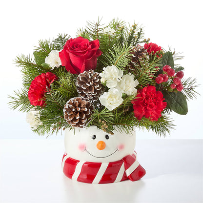 Jolly Snowman Bouquet –  Mattoon Flower Shop Inc, Mattoon IL