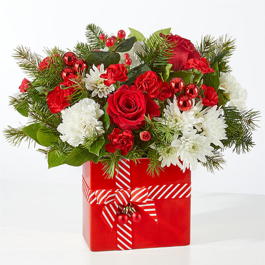 Presents Under the Tree Bouquet –  Mattoon Flower Shop Inc, Mattoon IL