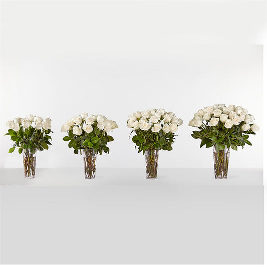 Long Stem White Rose Bouquet –  Mattoon Flower Shop Inc, Mattoon IL
