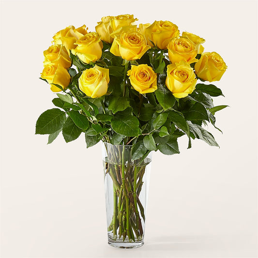 Long Stem Yellow Rose Bouquet –  Mattoon Flower Shop Inc, Mattoon IL