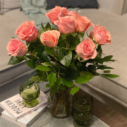 Long Stem Pink Rose Bouquet –  Mattoon Flower Shop Inc, Mattoon IL
