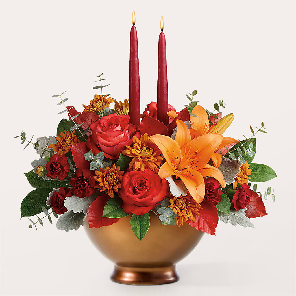 Fruits of Fall Centerpiece –  Mattoon Flower Shop Inc, Mattoon IL