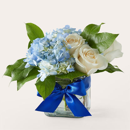 Sky Blue Delight Bouquet –  Mattoon Flower Shop Inc, Mattoon IL