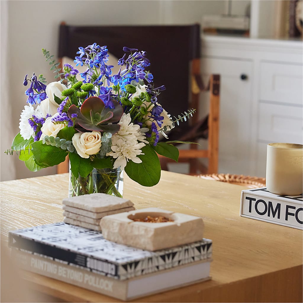 Cerulean Waves Bouquet –  Mattoon Flower Shop Inc, Mattoon IL