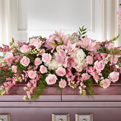 Life & Remembrance Casket Spray –  Mattoon Flower Shop Inc, Mattoon IL