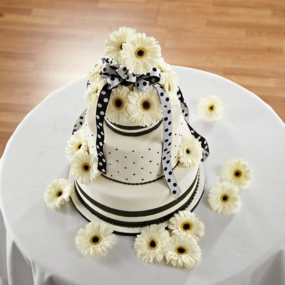 Simple Sophistication Cake Décor –  Mattoon Flower Shop Inc, Mattoon IL