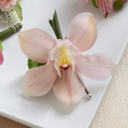 Pink Cymbidium Boutonniere –  Mattoon Flower Shop Inc, Mattoon IL