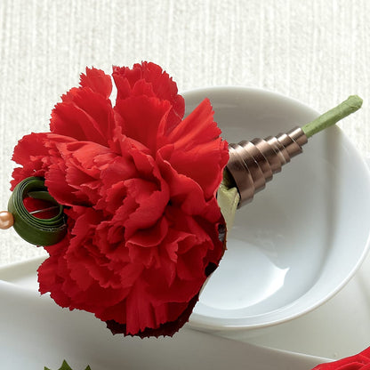 Red Carnation Boutonniere –  Mattoon Flower Shop Inc, Mattoon IL