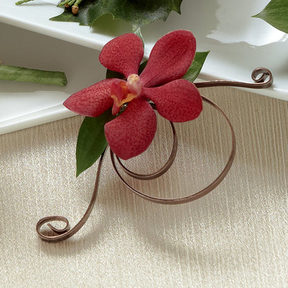 Red Mokara Boutonniere –  Mattoon Flower Shop Inc, Mattoon IL